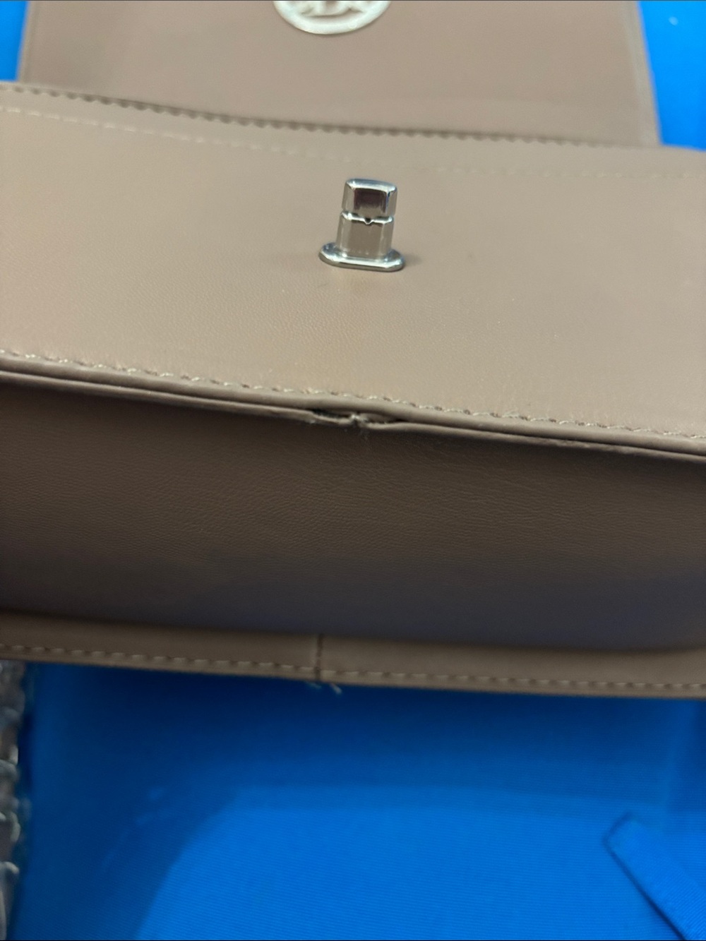 Studio Badgley Mischka Vegan Leather Purse Colored Cream Never Been Used NWTS - Picture 12 of 13